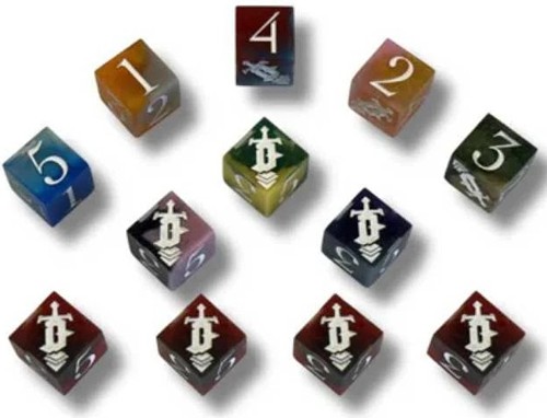 3!BGSDSED Shuffle Dungeons Board Game: Sharp Edge Dice published by Zero Strategy Games