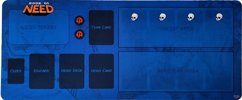 2!BLG036NPM Hour Of Need Board Game: Neoprene Mat published by Blacklist Games