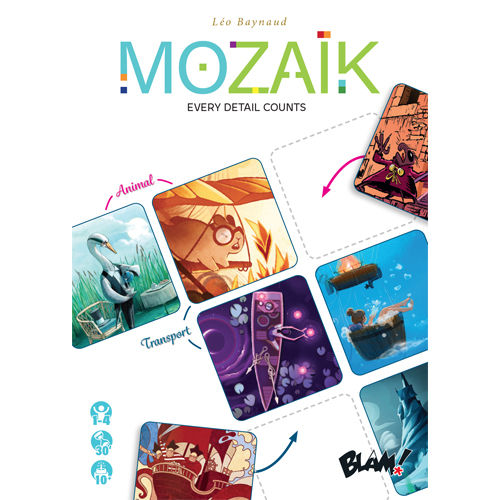 BLMMOZAIK Mozaik Card Game published by BLAM Edition