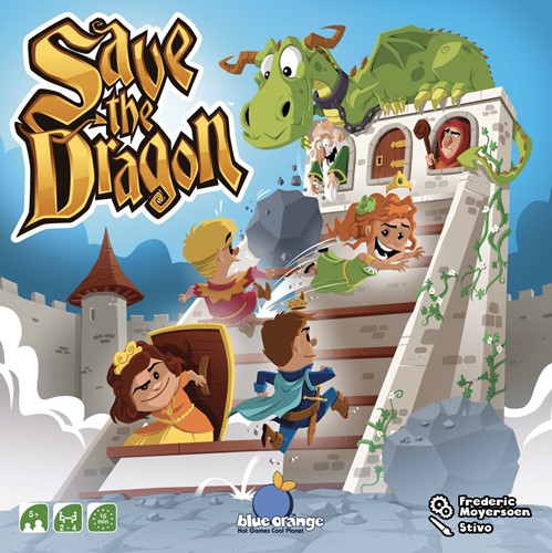 BLUSAV01 Save The Dragon Board Game published by Blue Orange Games