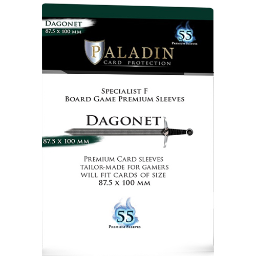 3!BNDPDAG 55 x Paladin Card Sleeves: Dagonet (87.5mm x 100mm) published by Board And Dice