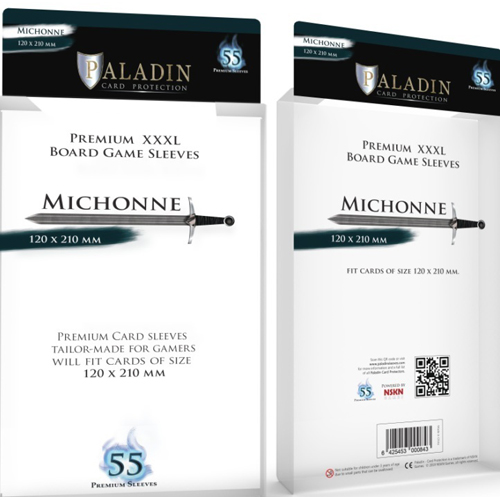 3!BNDPMIC 55 x Paladin Card Sleeves: Michonne (120mm x 210mm) published by Board And Dice