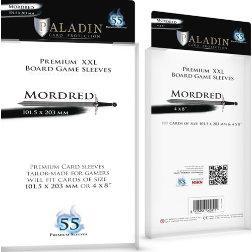 3!BNDPMRD 55 x Paladin Card Sleeves: Mordred (101.5mm x 203mm) published by Board And Dice
