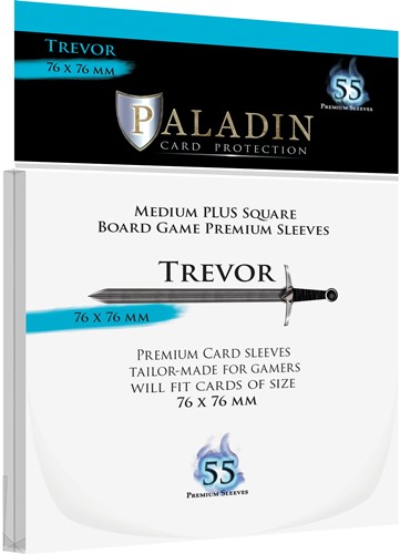 BNDPTRE 55 x Paladin Card Sleeves: Trevor (76mm x 76mm) published by Board And Dice