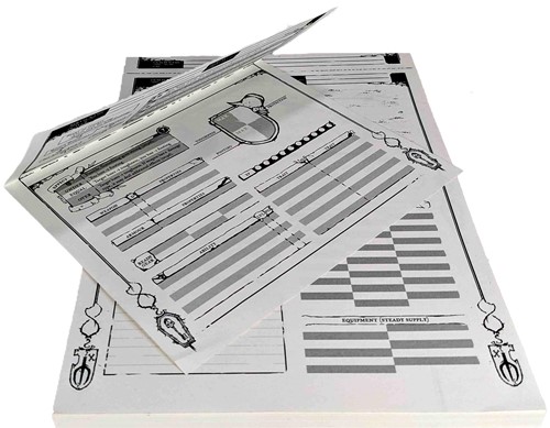 CAEDS005 Doomsong RPG: Doomsong Character Sheets published by Caesar Ink