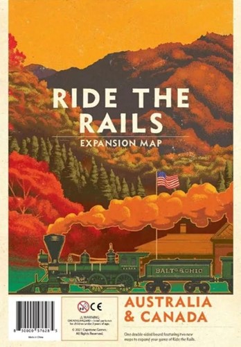 2!CAPIR203 Ride The Rails Board Game: Australia And Canada Expansion published by Capstone Games