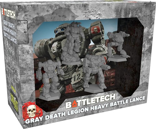 3!CAT35765 BattleTech: Gray Death Legion Heavy Battle Lance published by Catalyst Game Labs