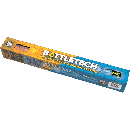 2!CAT35801O BattleTech: BattleMat Fire And Ice 06 Burning Station published by Catalyst Game Labs