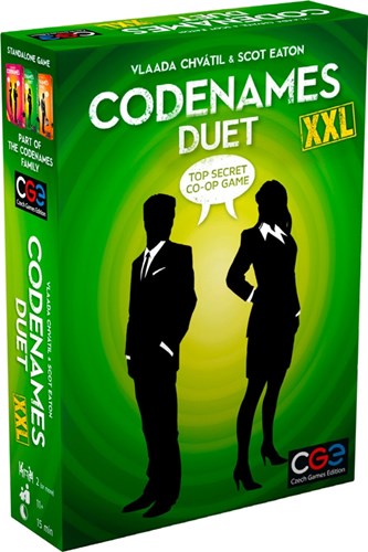 CGE00053 Codenames Card Game: Duet XXL published by Czech Game Editions