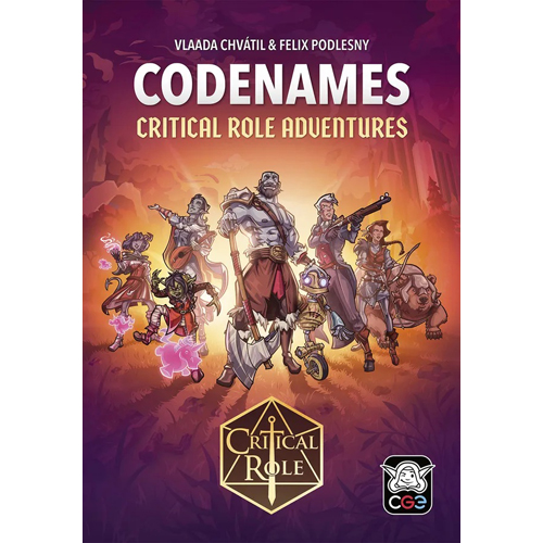 CGE00148 Codenames Critical Role Adventures published by Czech Game Editions