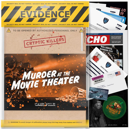 3!CKUKMAMT Cryptic Killers: Murder At the Movie Theater published by LA Brands Ltd