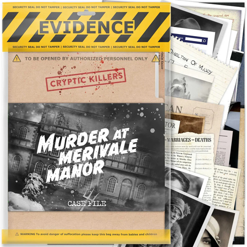 3!CKUKMANOR Cryptic Killers: Murder At Merivale Manor published by LA Brands Ltd