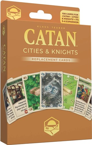 3!CN3282 Catan Board Game: 6th Edition Cities And Knights Replacement Cards published by Catan Studios