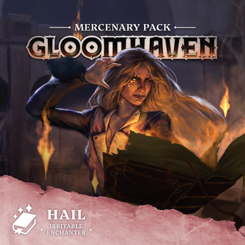 2!CPH2005 Gloomhaven Board Game: Mercenary Pack: Hail - Irritable Enchanter published by Cephalofair Games
