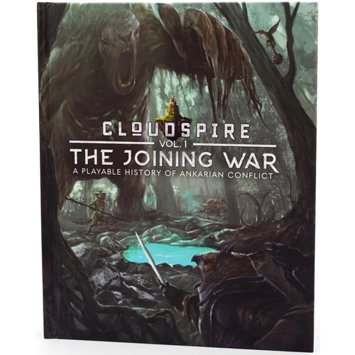 2!CTGCLDADD005 Cloudspire Board Game: Volume 1: The Joining War Hardcover Lore And Scenario Book published by Chip Theory Games