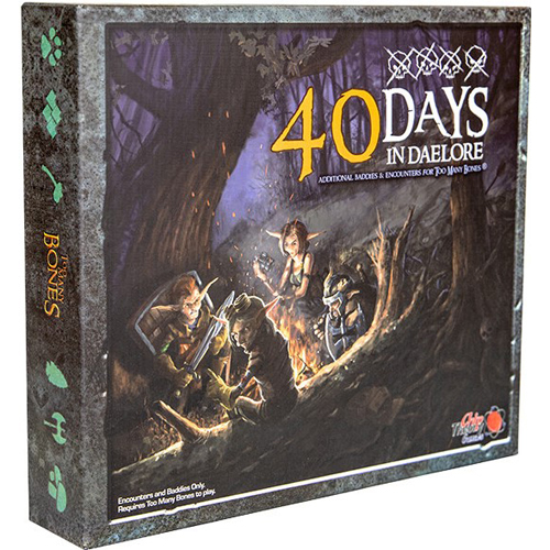 2!CTGTMBADD012 Too Many Bones Board Game: 40 Days In Daelore Expansion published by Chip Theory Games