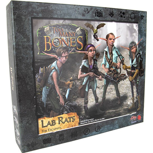 2!CTGTMBADD024 Too Many Bones Board Game: Lab Rats The Escapists Expansion published by Chip Theory Games