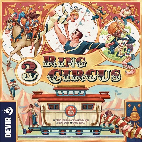 DEVBG3RCML 3 Ring Circus Board Game published by Devir Games