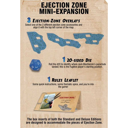 2!DGSMEZENV1 Siberian Manhunt Board Game Ejection Zone published by Dangerous Games