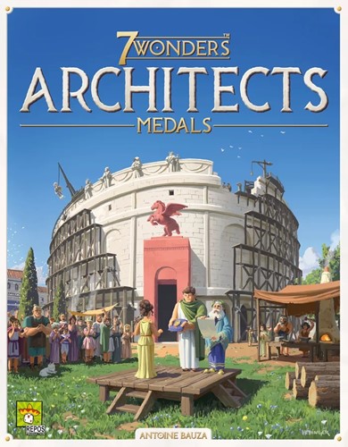 DMGASMARCMEDEN01 7 Wonders Card Game: Architects: Medals Expansion (Damaged) published by Asmodee