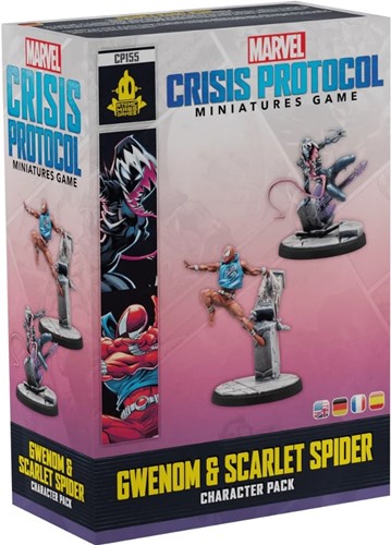 DMGFFGCP155 Marvel Crisis Protocol Miniatures Game: Gwenom And Scarlet Spider Pack (Damaged) published by Fantasy Flight Games