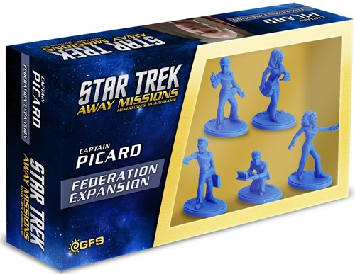DMGGFNSTA006 Star Trek Away Missions Board Game: Captain Picard Federation Expansion (Damaged) published by Gale Force Nine
