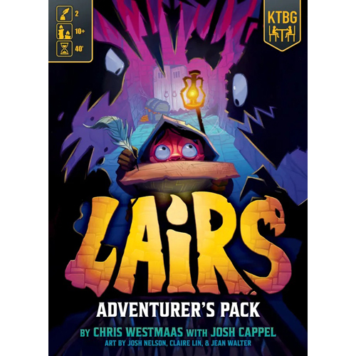 DMGKTG1504 Lairs Board Game Adventurers Pack (Damaged) published by Kids Table Board Gaming