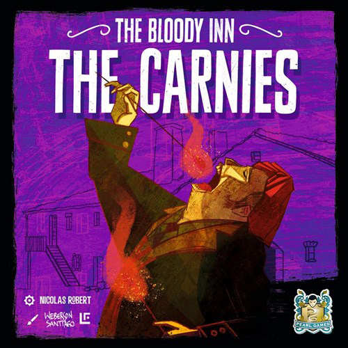 DMGPGAS02EN The Bloody Inn Board Game: The Carnies Expansion (Damaged) published by Pearl Games