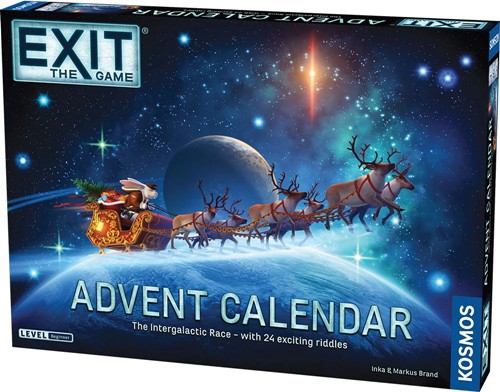 DMGTHK683011 EXIT Card Game: Advent Calendar: Intergalactic Race (Damaged) published by Kosmos Games