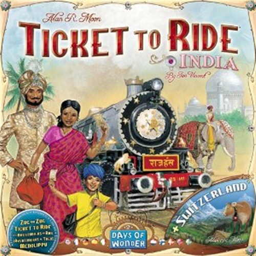 DOW720114 Ticket To Ride Board Game Map Collection: Volume 2 - India And SwitzerlAnd published by Days Of Wonder