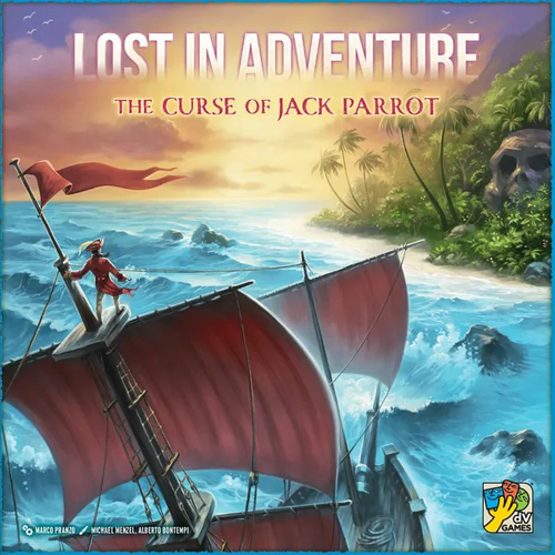 DVG9081 Lost In Adventure: The Curse Of Jack Parrot Card Game published by daVinci Editrice