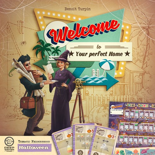 DWGWTXHWN Welcome To Your Perfect Home Game: Halloween Expansion published by Deep Water Games