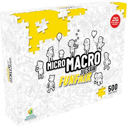 2!EDSMMJ01 MicroMacro Jigsaw: Funfair 500 Piece Puzzle published by Edition Spielwiese