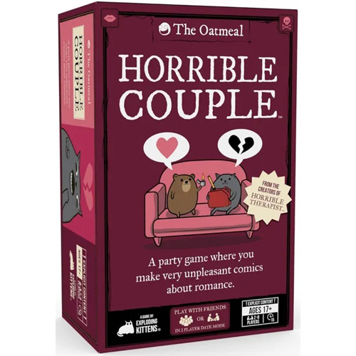 2!EKHOCOMASS3 Horrible Couple Card Game published by Exploding Kittens