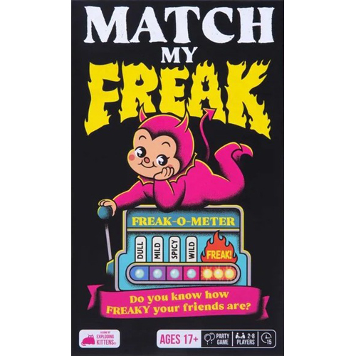 1!EKMMFCORE3 Match My Freak Card Game published by Exploding Kittens
