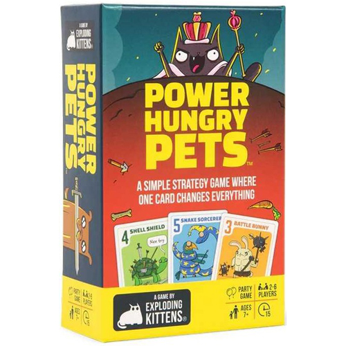 1!EKPPHPSM6 Power Hungry Pets Card Game published by Exploding Kittens