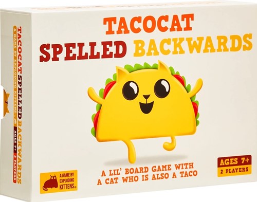 2!EKTACOCORE1 Tacocat Spelled Backwards Card Game published by Exploding Kittens