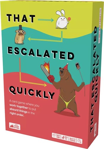 2!EKTHESCORE4 That Escalated Quickly Card Game published by Exploding Kittens