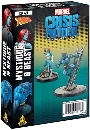 FFGCP43 Marvel Crisis Protocol Miniatures Game: Beast And Mystique Expansion published by Atomic Mass Games