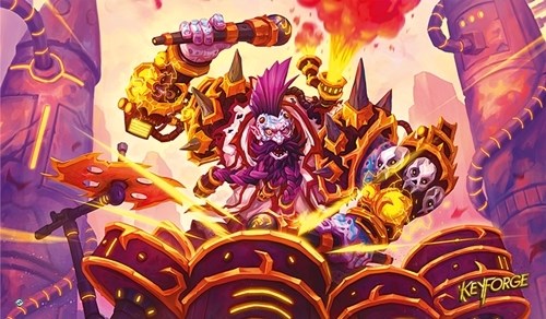 FFGKFS09 Keyforge Card Game: Drummernaut Playmat published by Fantasy Flight Games