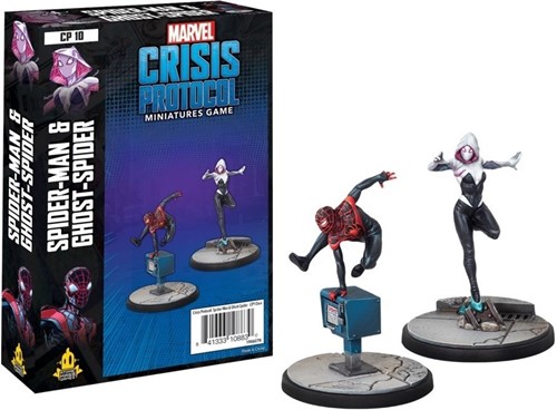 FFGMSG10 Marvel Crisis Protocol Miniatures Game: Ghost-Spider And Spider-Man published by Atomic Mass Games