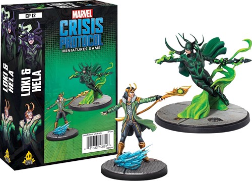 FFGMSG12 Marvel Crisis Protocol Miniatures Game: Loki And Hela published by Atomic Mass Games