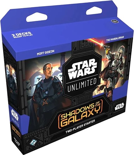 FFGSWH0203 Star Wars: Unlimited Shadows Of The Galaxy Two-Player Starter (The Mandalorian Vs Moff Gideon) published by Fantasy Flight Games