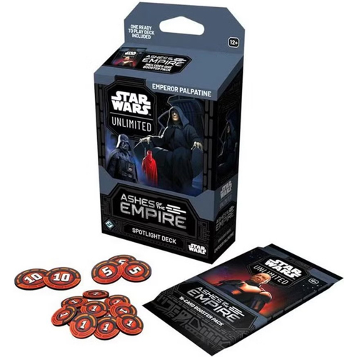2!FFGSWH0810S2 Star Wars: Unlimited Ashes Of The Empire Palpatine Spotlight Deck published by Fantasy Flight Games