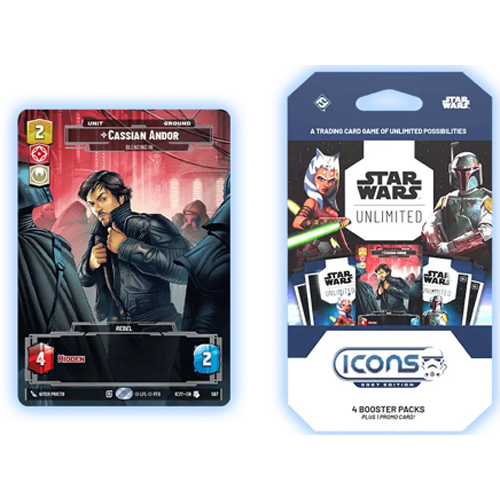 2!FFGSWHA017 Star Wars: Unlimited Icons 2027 - 4 Pack Booster Pack published by Fantasy Flight Games