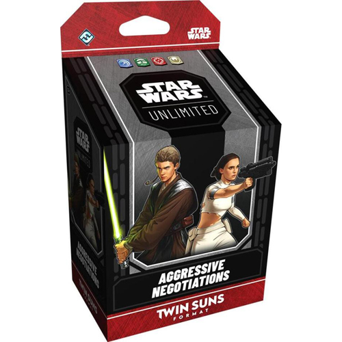 2!FFGSWHA024S1 Star Wars: Unlimited Twin Suns: Aggressive Negotiations: Anakin Skywalker And Padme Amidala published by Fantasy Flight Games