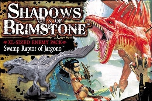 FFP07E10 Shadows Of Brimstone Board Game: Swamp Raptor Of Jargono XL Enemy Pack published by Flying Frog Productions