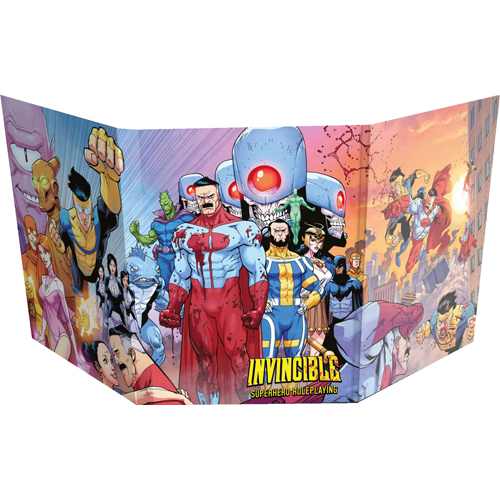 FLFINV004 Invincible RPG: Superhero Roleplaying GM Screen published by Free League Publishing