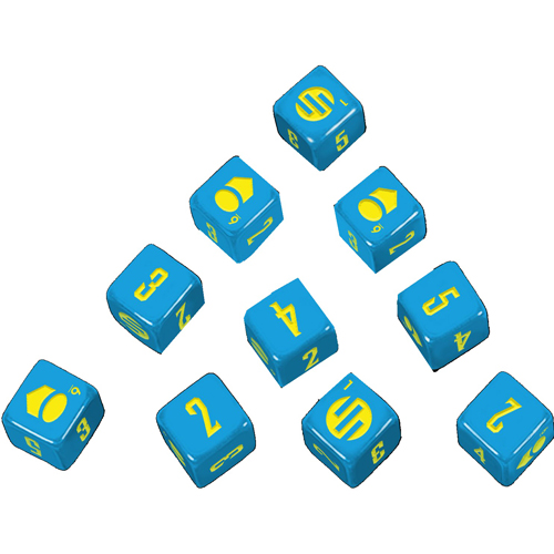 FLFINV005 Invincible RPG: Superhero Roleplaying Dice Set published by Free League Publishing