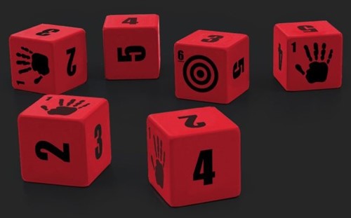 2!FLFTWD006 The Walking Dead Universe RPG: Core Stress Dice Set published by Free League Publishing